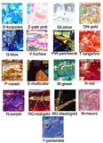 Medium Dichroic Glass Barrette in 17 Mosaic Colors