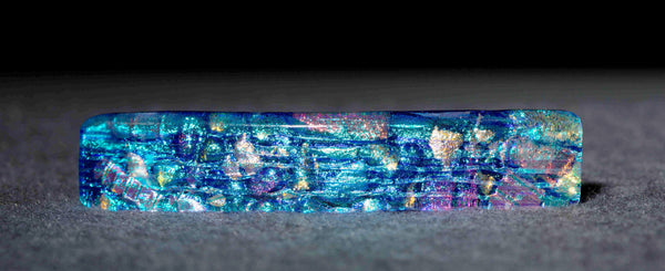 Medium Dichroic Glass Barrette in 17 Mosaic Colors